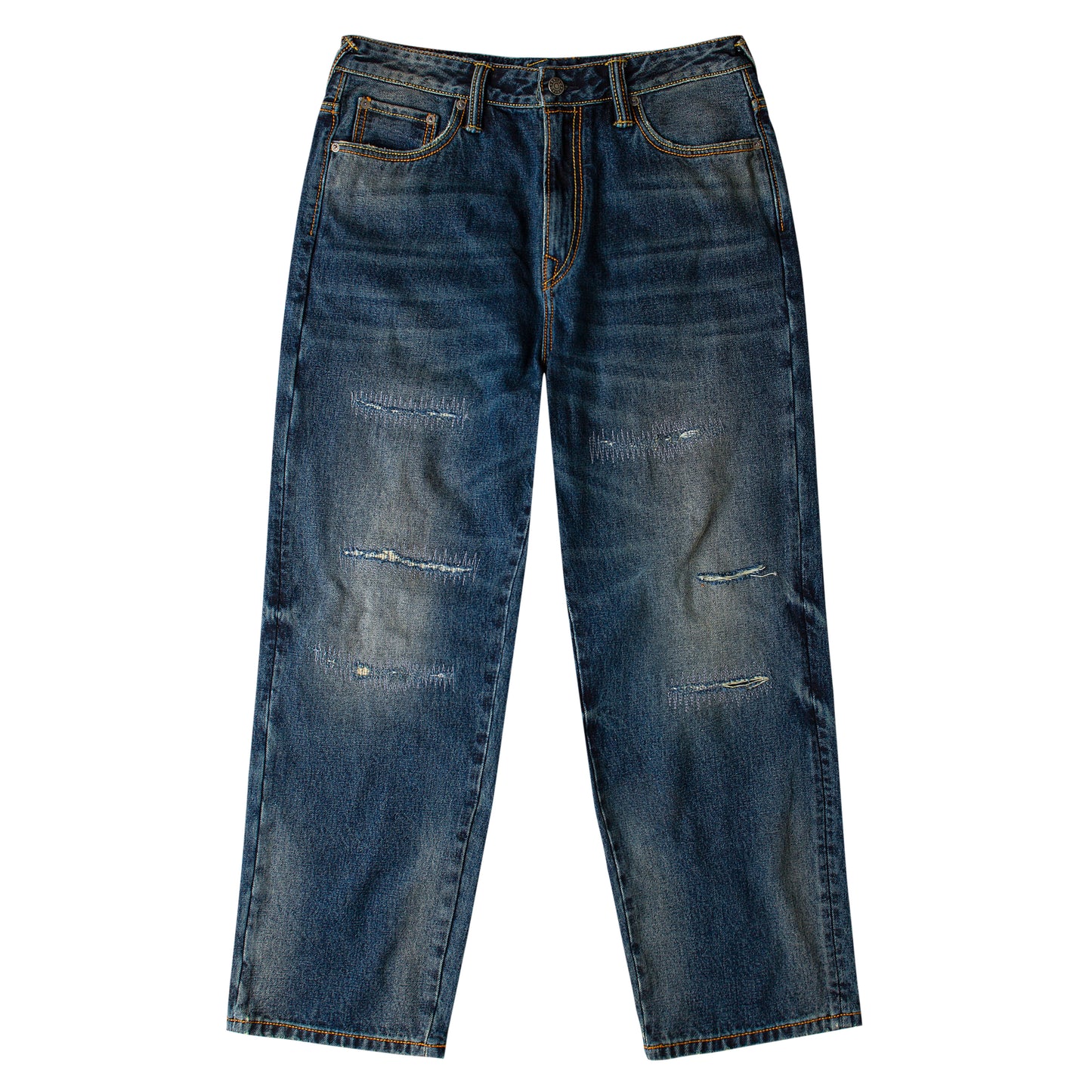 EVISU X GDC WASHED 5P RELAX FIT JEANS