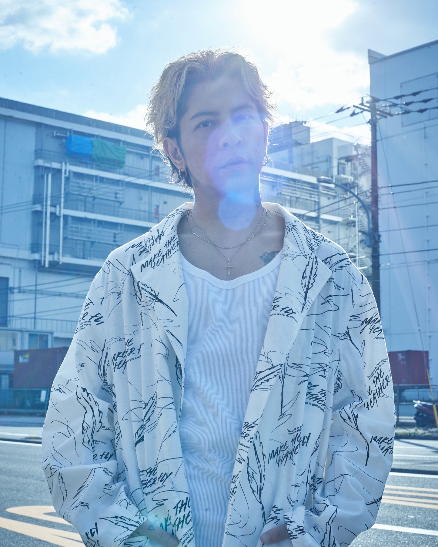 All-over pattern jacket