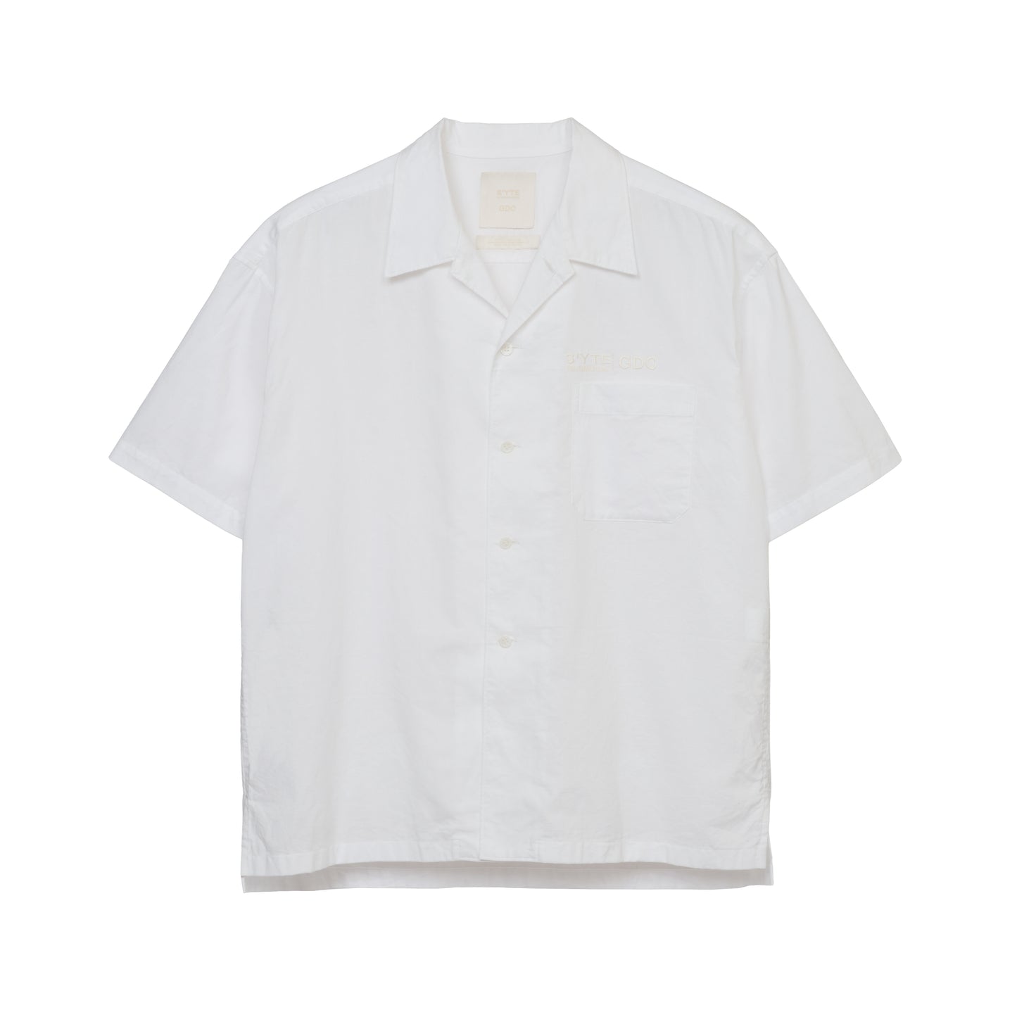 【S’YTE × GDC】EMBROIDERY OPEN COLLAR SHIRTS