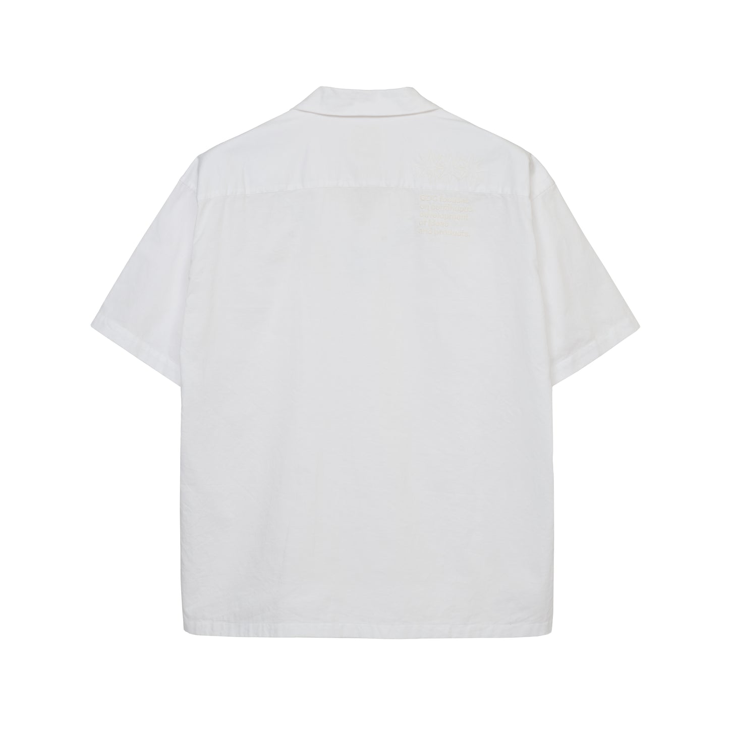 【S’YTE × GDC】EMBROIDERY OPEN COLLAR SHIRTS