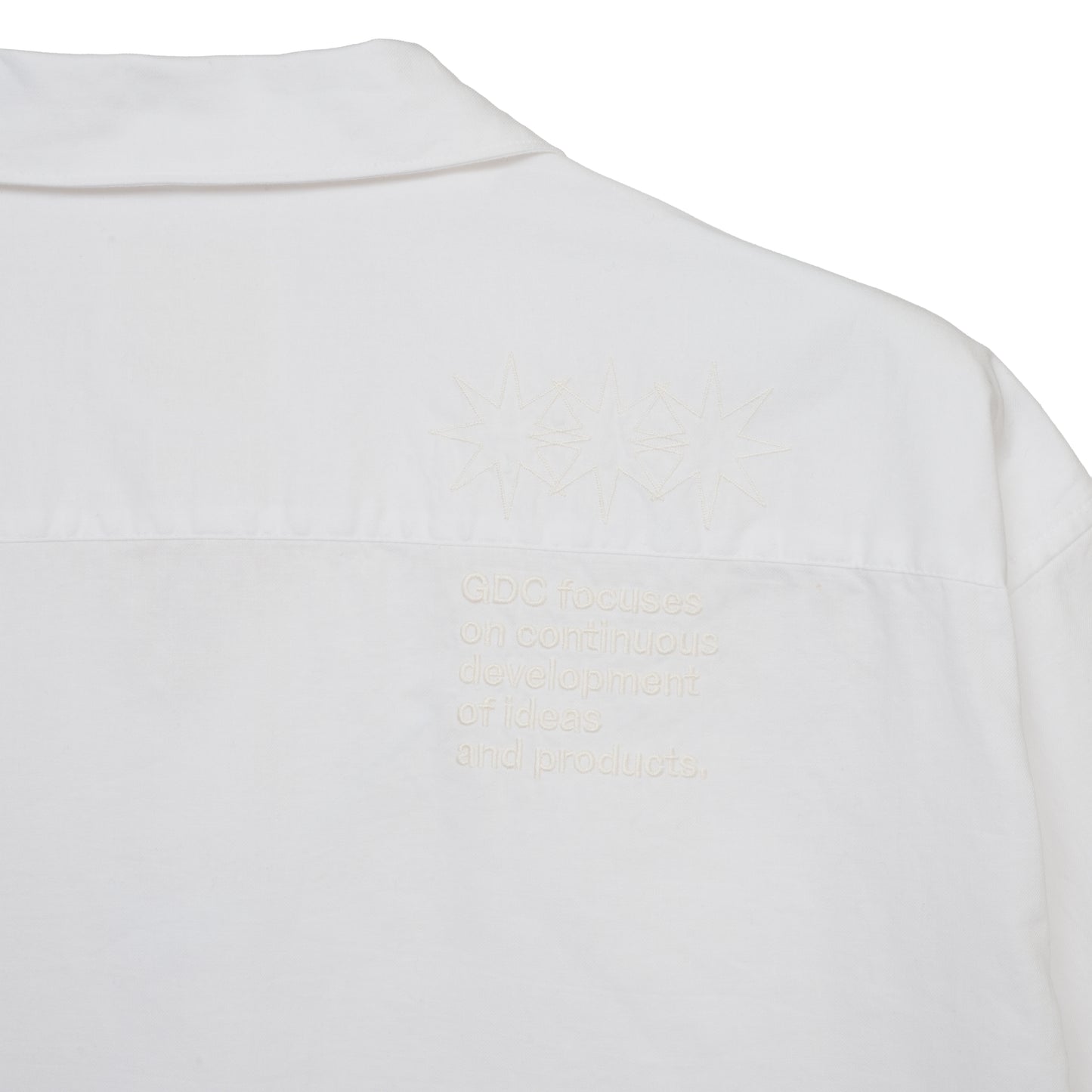 【S’YTE × GDC】EMBROIDERY OPEN COLLAR SHIRTS