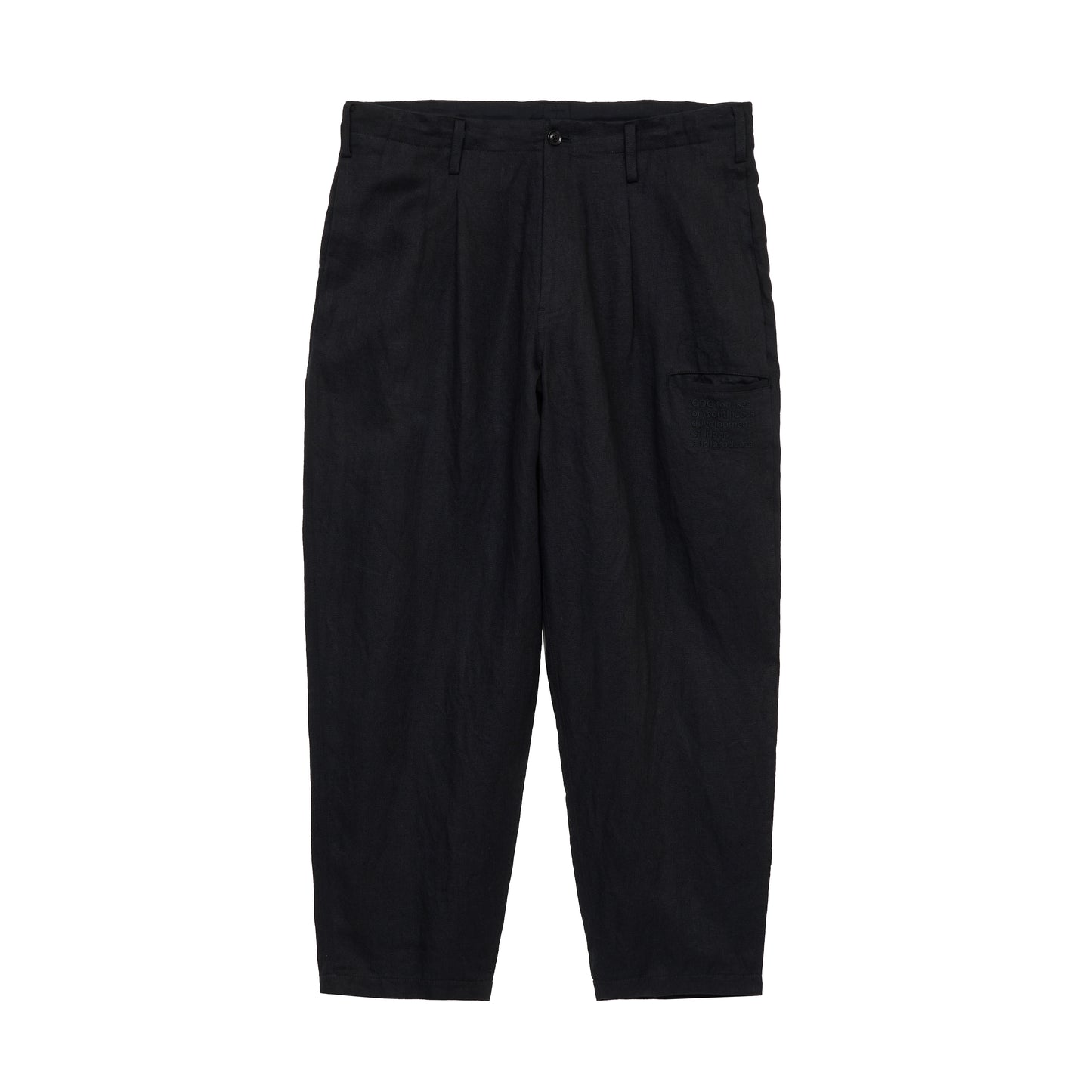 【S’YTE × GDC】VINTAGE LINEN CHINO CLOTH OCTAGON STAR EMBROIDERY WAIST-STRING PANTS