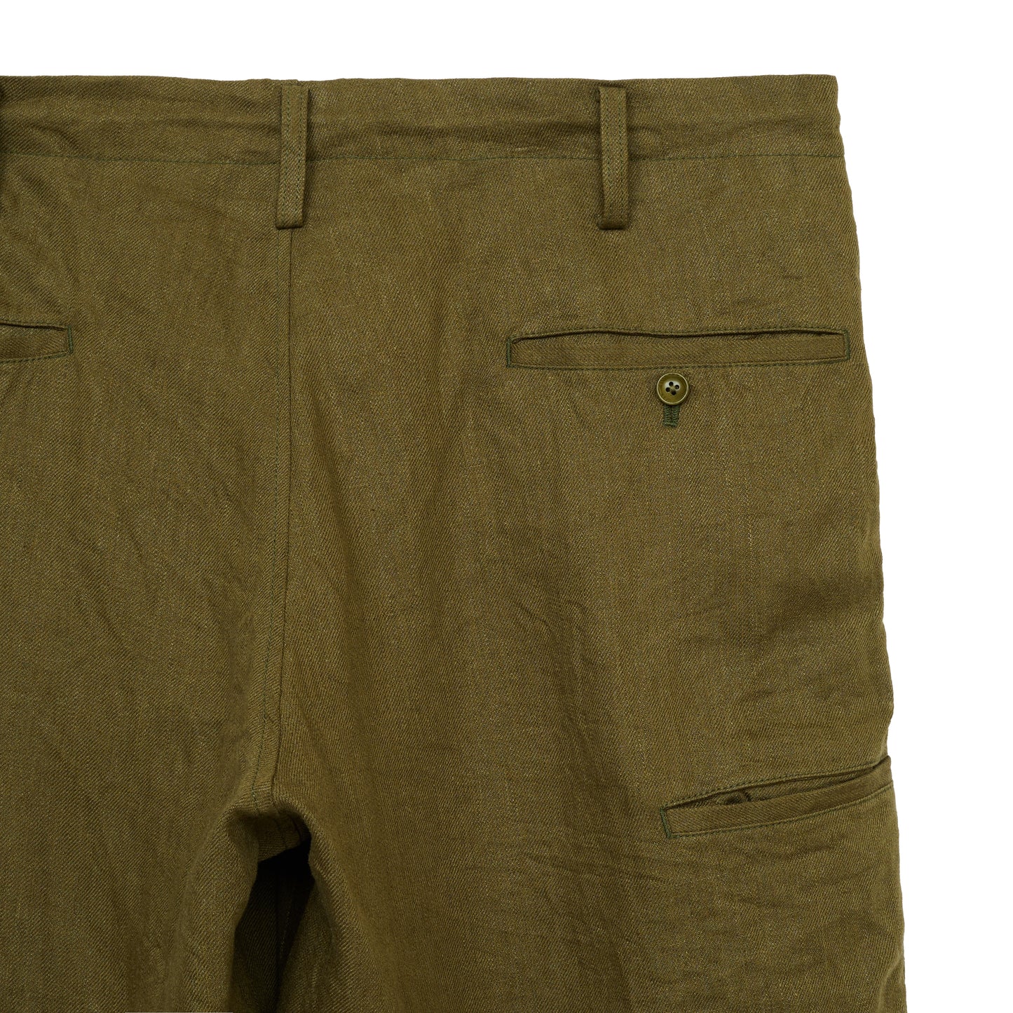 【S’YTE × GDC】VINTAGE LINEN CHINO CLOTH OCTAGON STAR EMBROIDERY WAIST-STRING PANTS