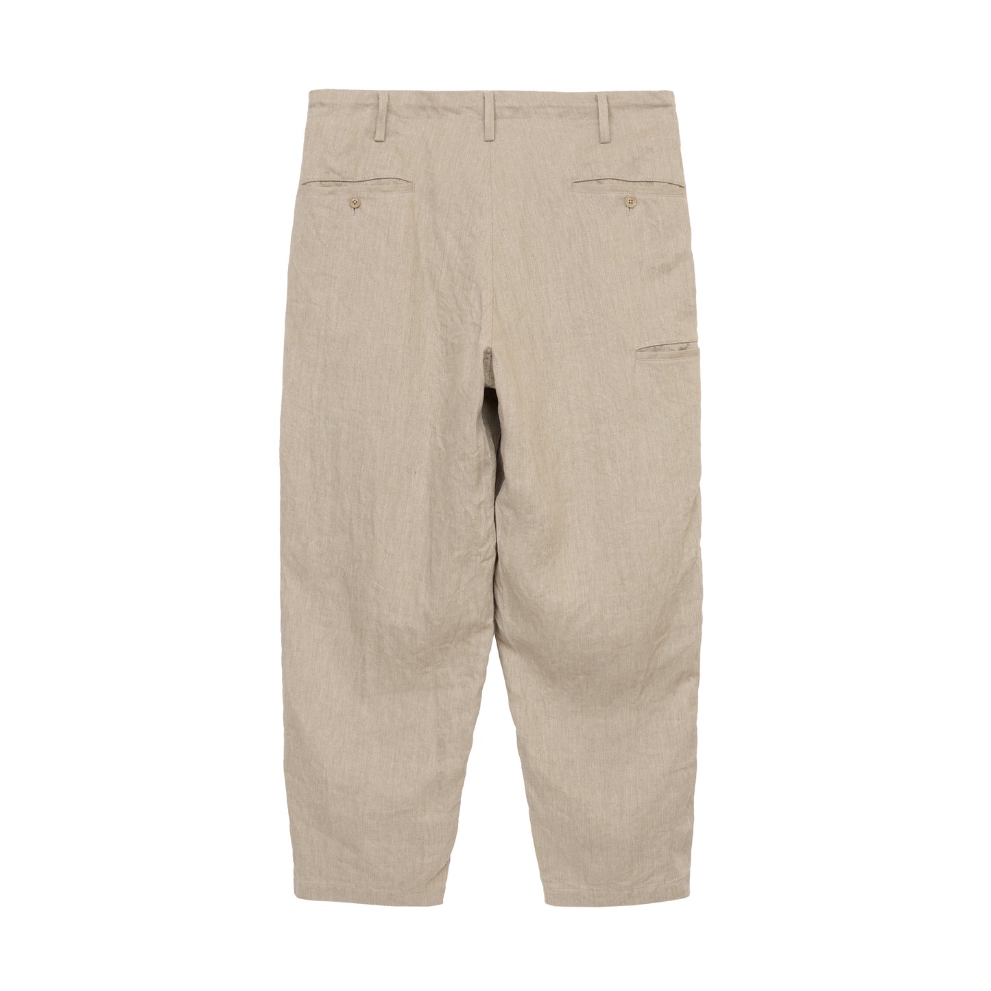 【S’YTE × GDC】VINTAGE LINEN CHINO CLOTH OCTAGON STAR EMBROIDERY WAIST-STRING PANTS