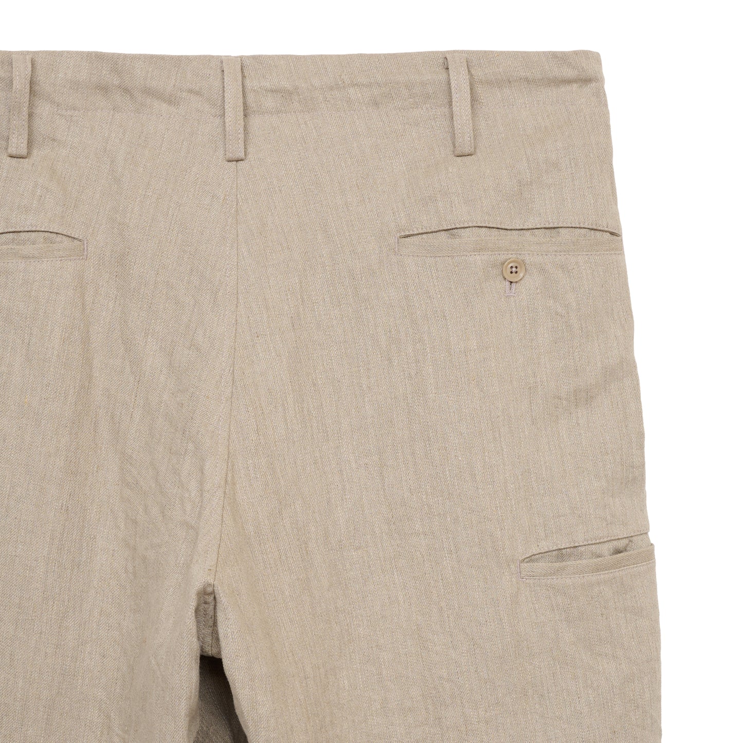 【S’YTE × GDC】VINTAGE LINEN CHINO CLOTH OCTAGON STAR EMBROIDERY WAIST-STRING PANTS