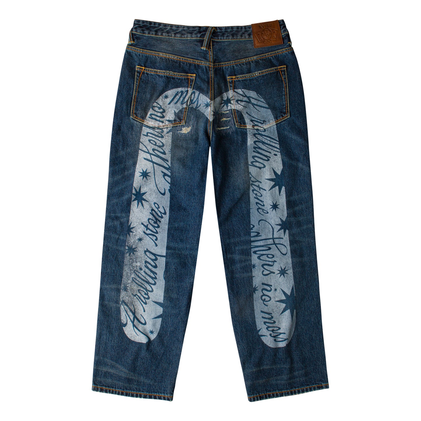 EVISU X GDC WASHED 5P RELAX FIT JEANS
