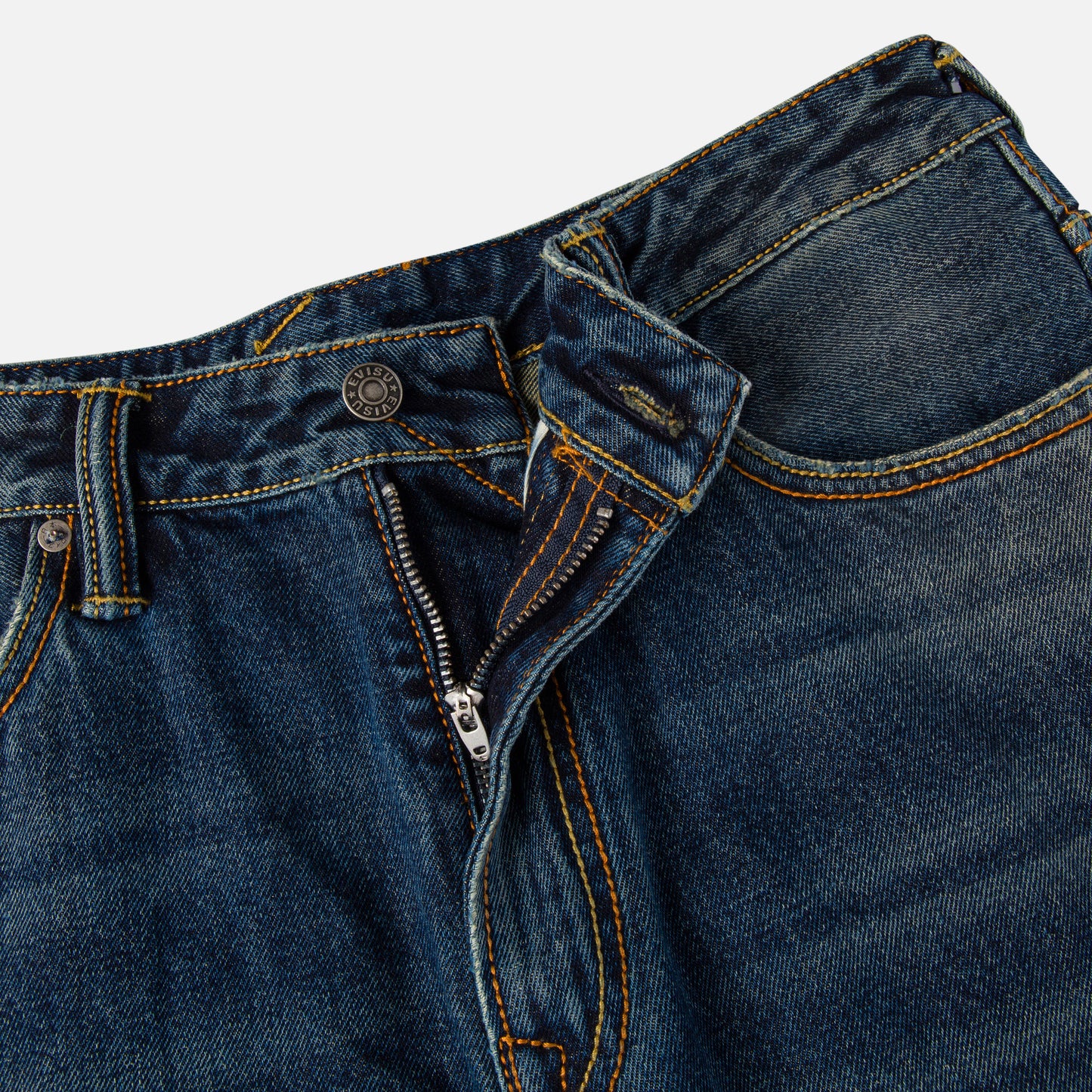 EVISU X GDC WASHED 5P RELAX FIT JEANS