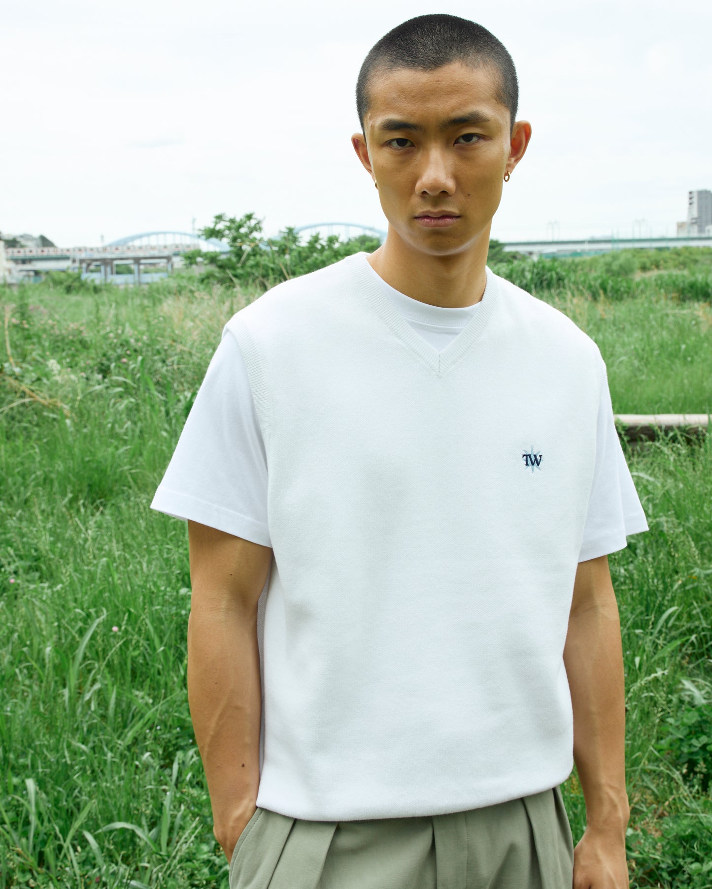 GDC×TW Cotton Knit Vest(発送予定：2026年8月上旬~)
