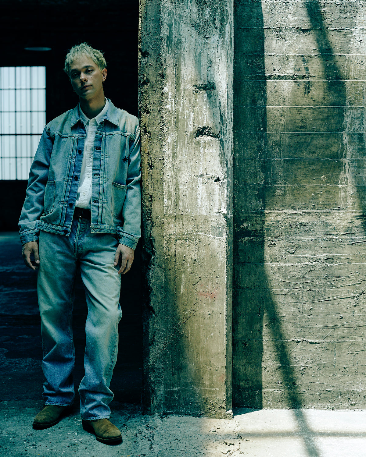【FULLCOUNT×GDC】Classic Pleated Denim Jacket(Hand Wash)