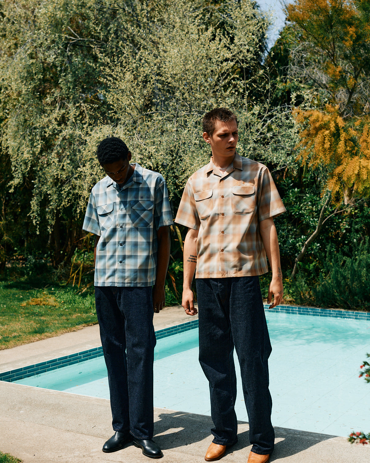 PENDLETON×GDC】Open Collar Shirt S／S