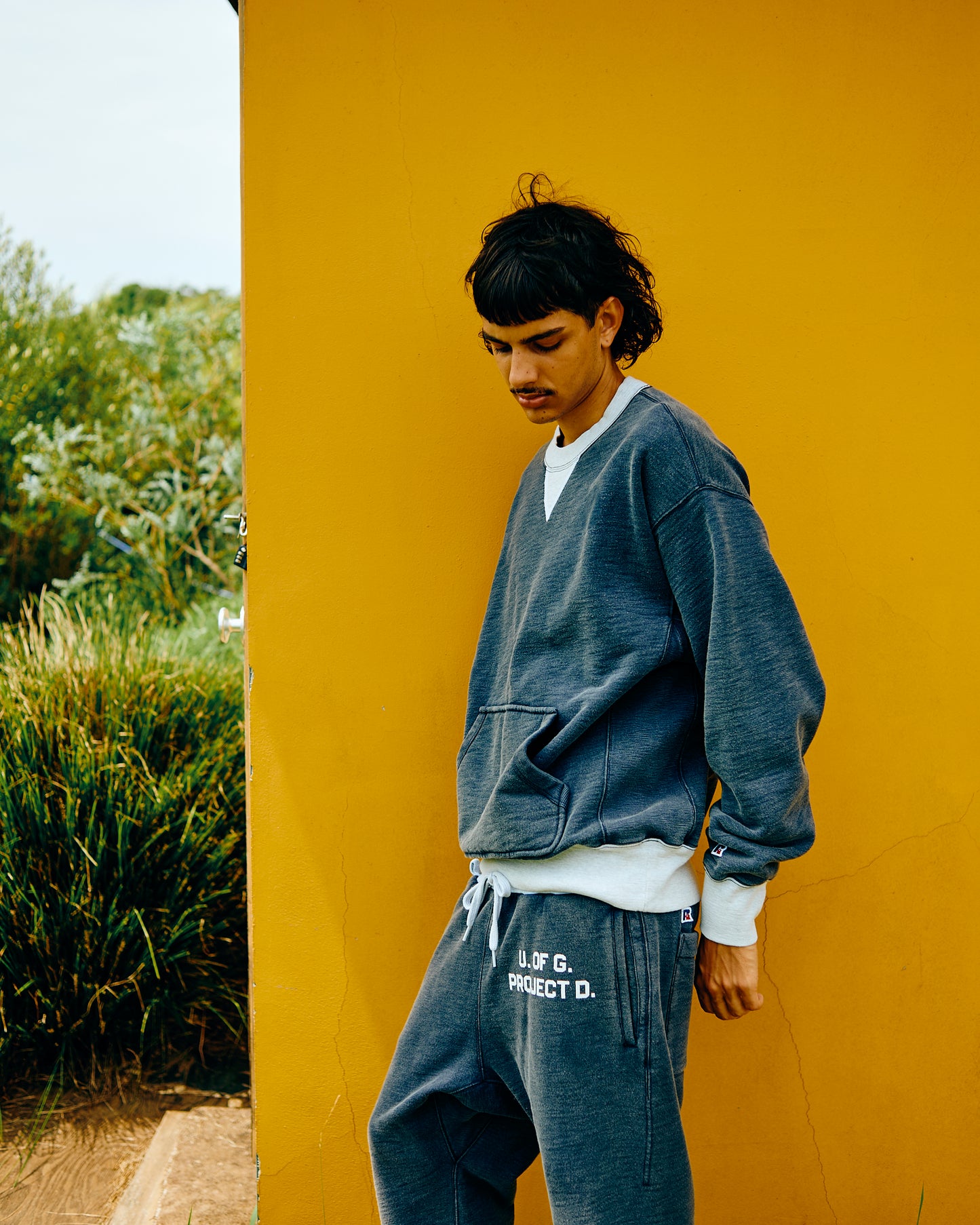 【RUSSELL×PROJECT D.】sunfaded crew sweatshirt(発送予定：2027年1月上旬~)