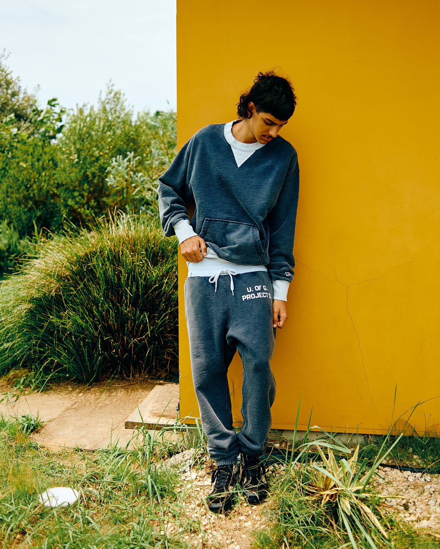 【RUSSELL×PROJECT D.】sunfaded crew sweatshirt(発送予定：2027年1月上旬~)