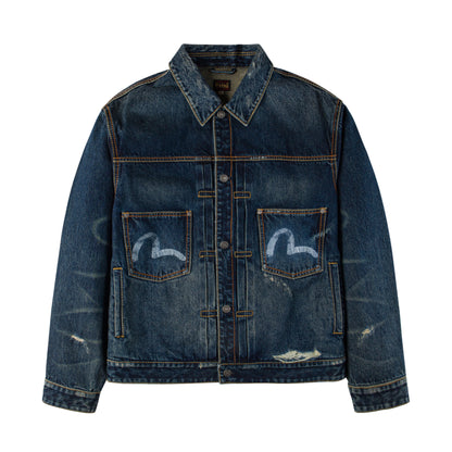EVISU X GDC WASHED TYPE 2 DENIM JACKET