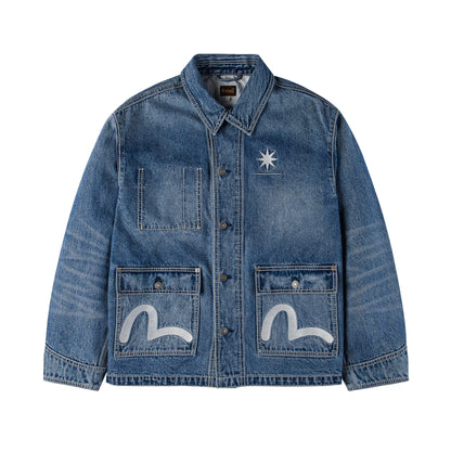 EVISU X GDC WASHED CHORE JACKET