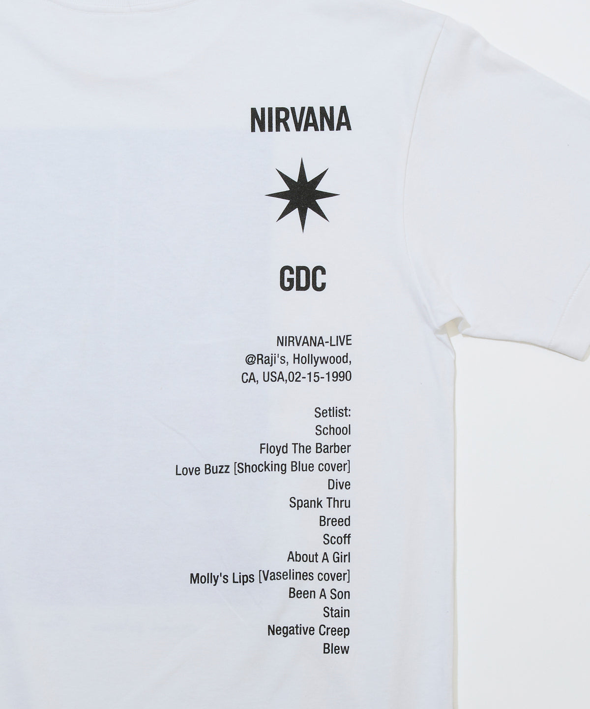 【Charles Peterson×GDC】Raji's Drum Sequence Tee(発送予定：2026年12月上旬~)