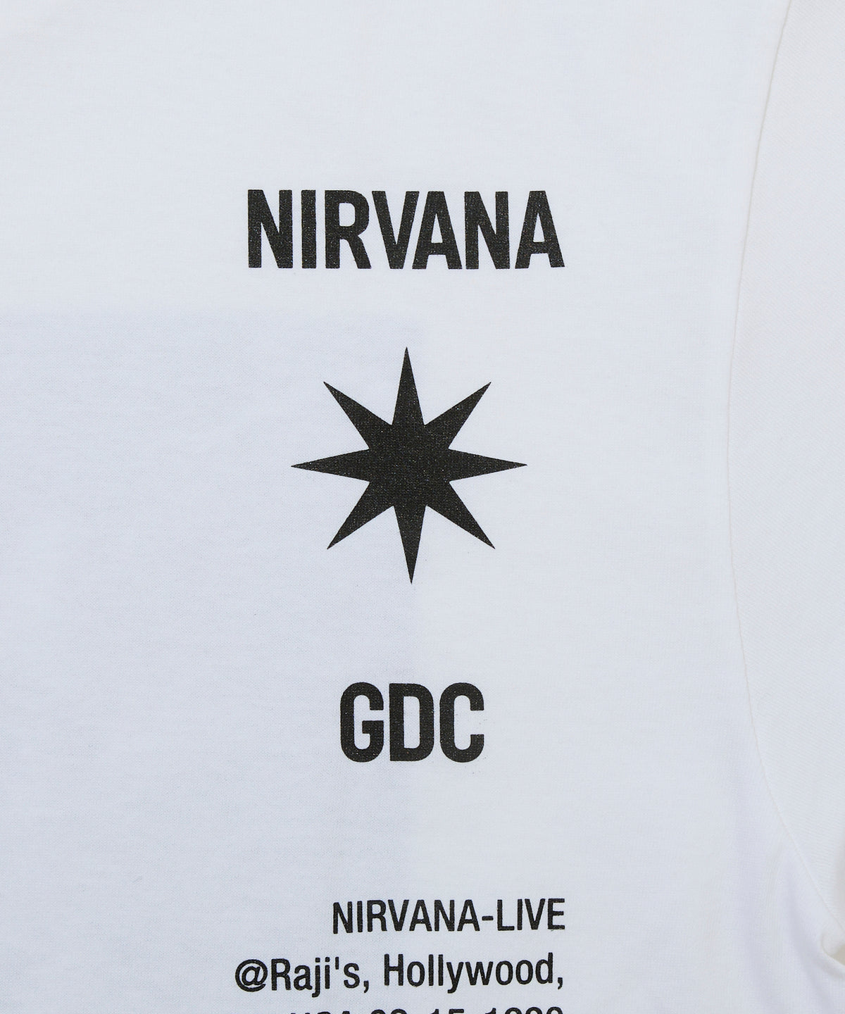 【Charles Peterson×GDC】Raji's Drum Sequence Tee(発送予定：2026年12月上旬~)