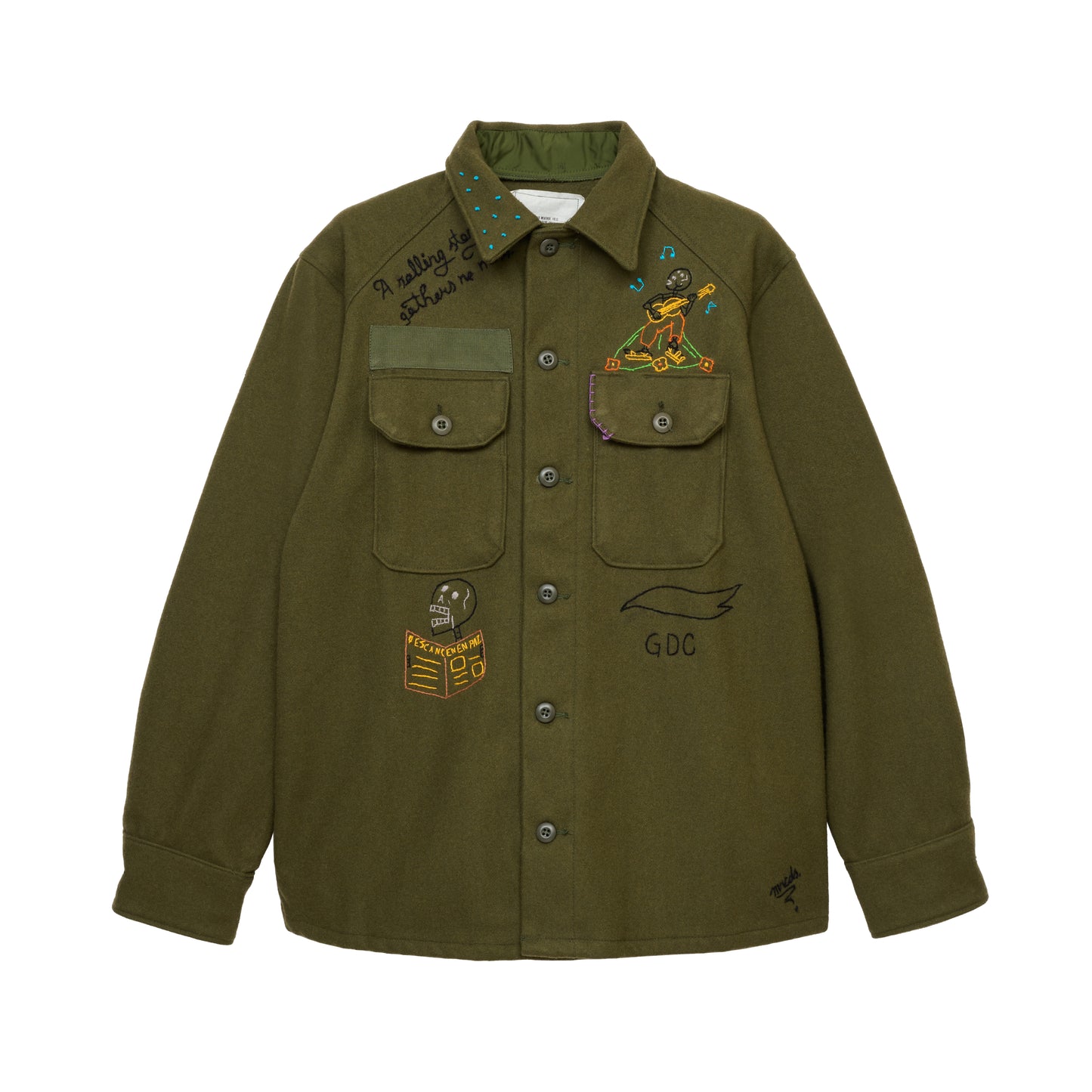 Hand Stitch Militaly Shirt