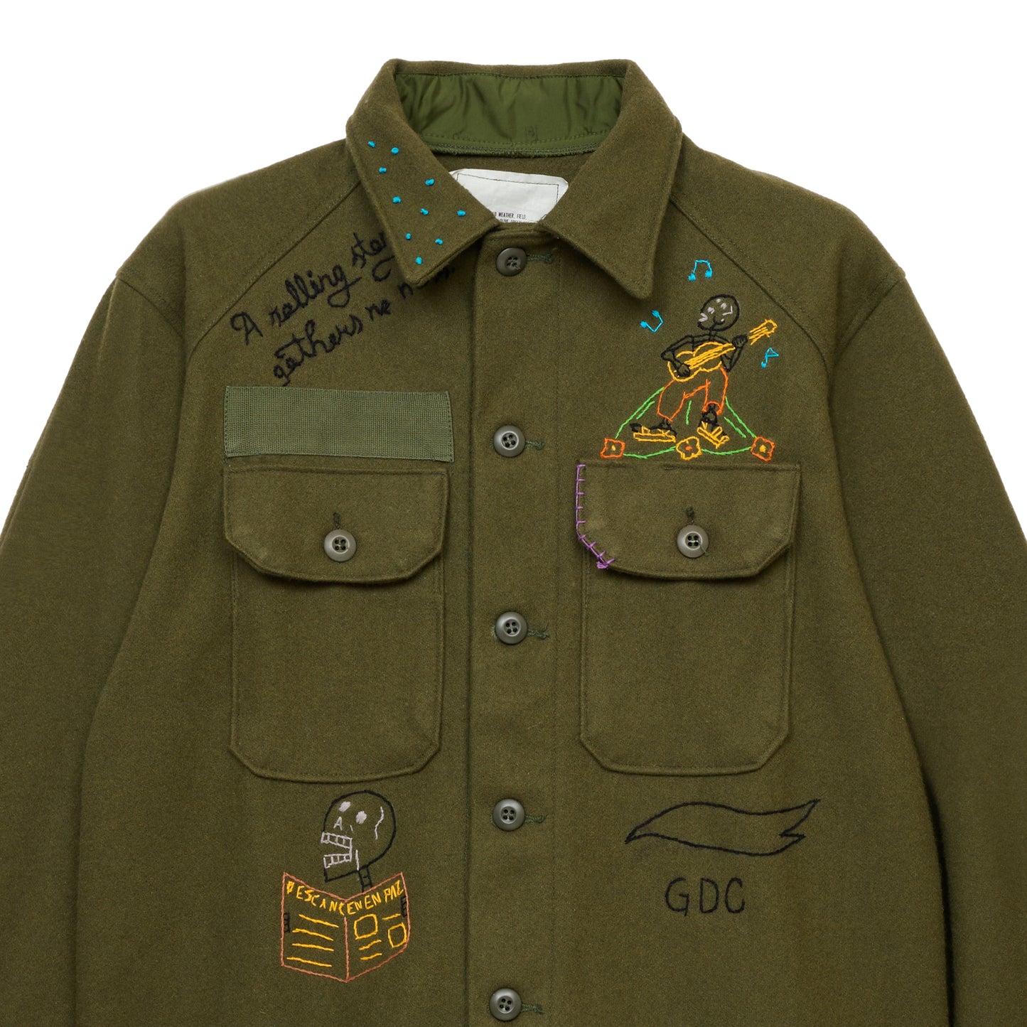 Hand Stitch Militaly Shirt