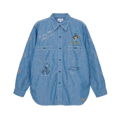 Hand Stitch Chambray Shirts