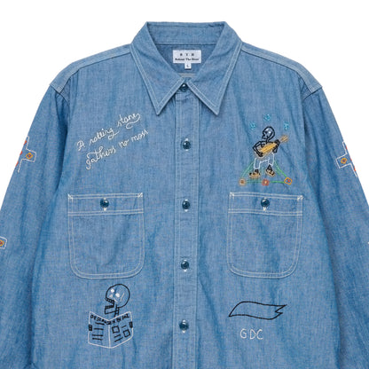 Hand Stitch Chambray Shirts