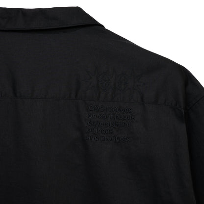 【S’YTE × GDC】EMBROIDERY OPEN COLLAR SHIRTS