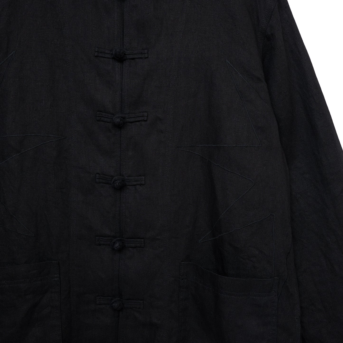 【S’YTE × GDC】VINTAGE LINEN CHINO CLOTH OCTAGON STAR EMBROIDERY CHINA JACKET"