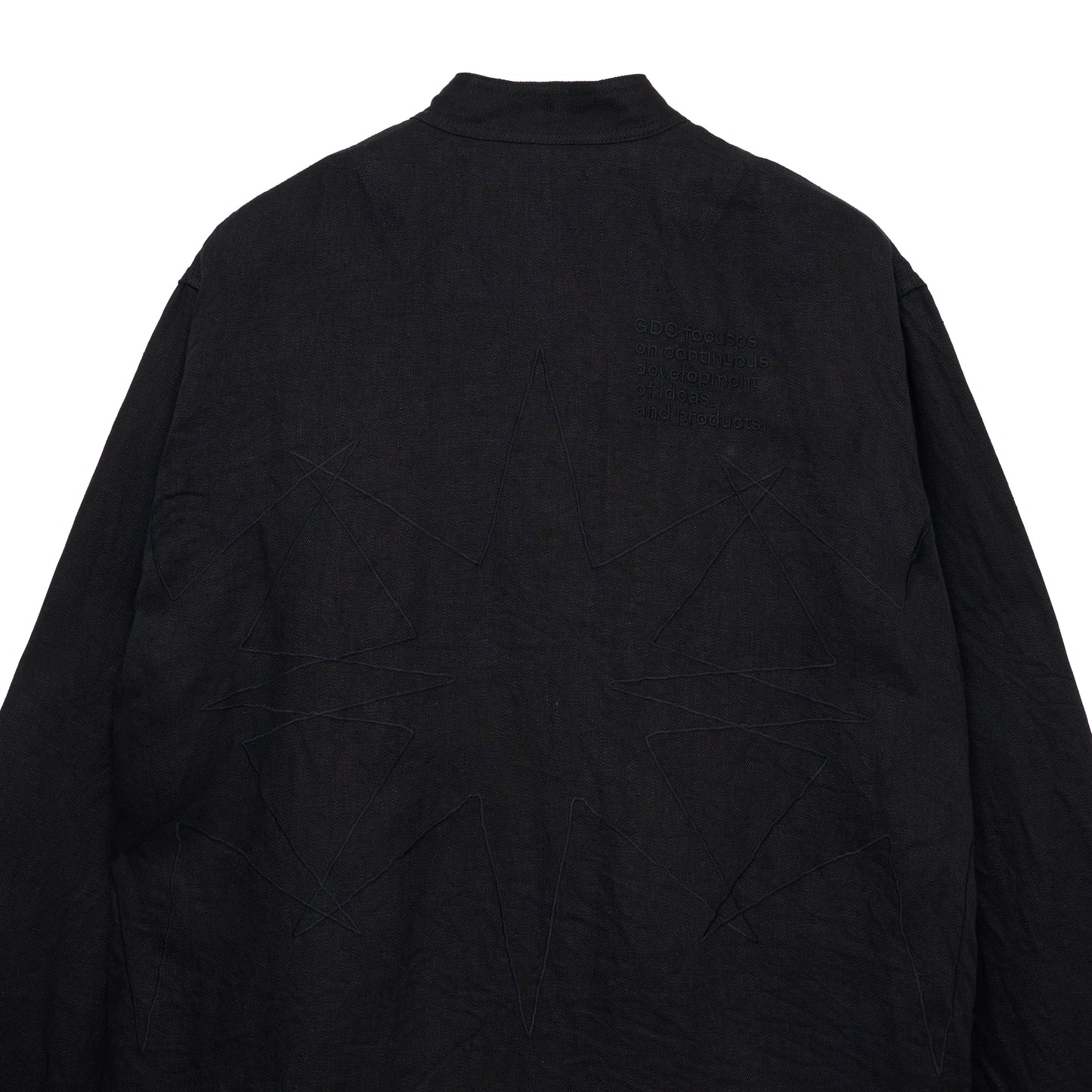 【S’YTE × GDC】VINTAGE LINEN CHINO CLOTH OCTAGON STAR EMBROIDERY CHINA JACKET"