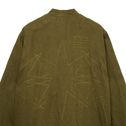 【S’YTE × GDC】VINTAGE LINEN CHINO CLOTH OCTAGON STAR EMBROIDERY CHINA JACKET"