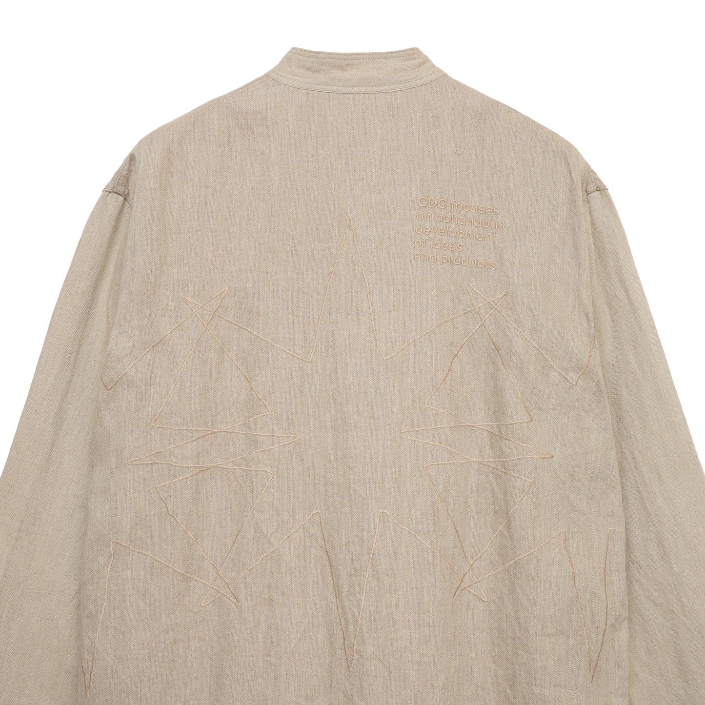 【S’YTE × GDC】VINTAGE LINEN CHINO CLOTH OCTAGON STAR EMBROIDERY CHINA JACKET"
