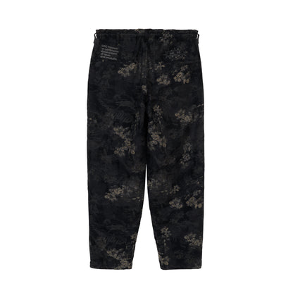 【S’YTE × GDC】FADED FLORAL JACQUARD OCTAGON STAR EMBROIDERY WAIST-STRING PANTS"
