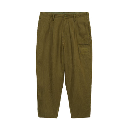 【S’YTE × GDC】VINTAGE LINEN CHINO CLOTH OCTAGON STAR EMBROIDERY WAIST-STRING PANTS