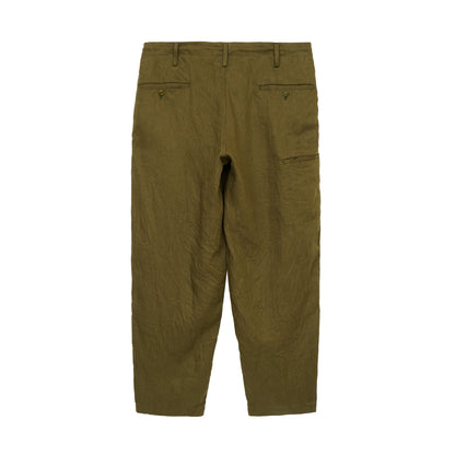 【S’YTE × GDC】VINTAGE LINEN CHINO CLOTH OCTAGON STAR EMBROIDERY WAIST-STRING PANTS