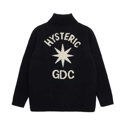 【HYSTERIC GLAMOUR X GDC collabo】turtleneck knit