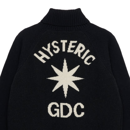 【HYSTERIC GLAMOUR X GDC collabo】turtleneck knit
