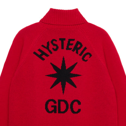 【HYSTERIC GLAMOUR X GDC collabo】turtleneck knit