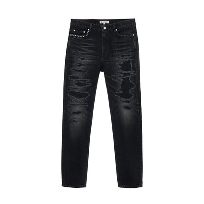 【HYSTERIC GLAMOUR X GDC collabo】Crash & Repair denim