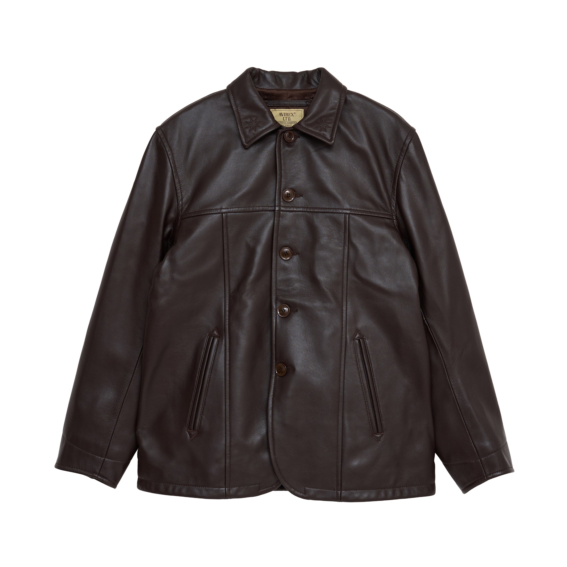 【AVIREX×GDC】Lether Carcoat black AVIREX×GDC】Lether Carcoat