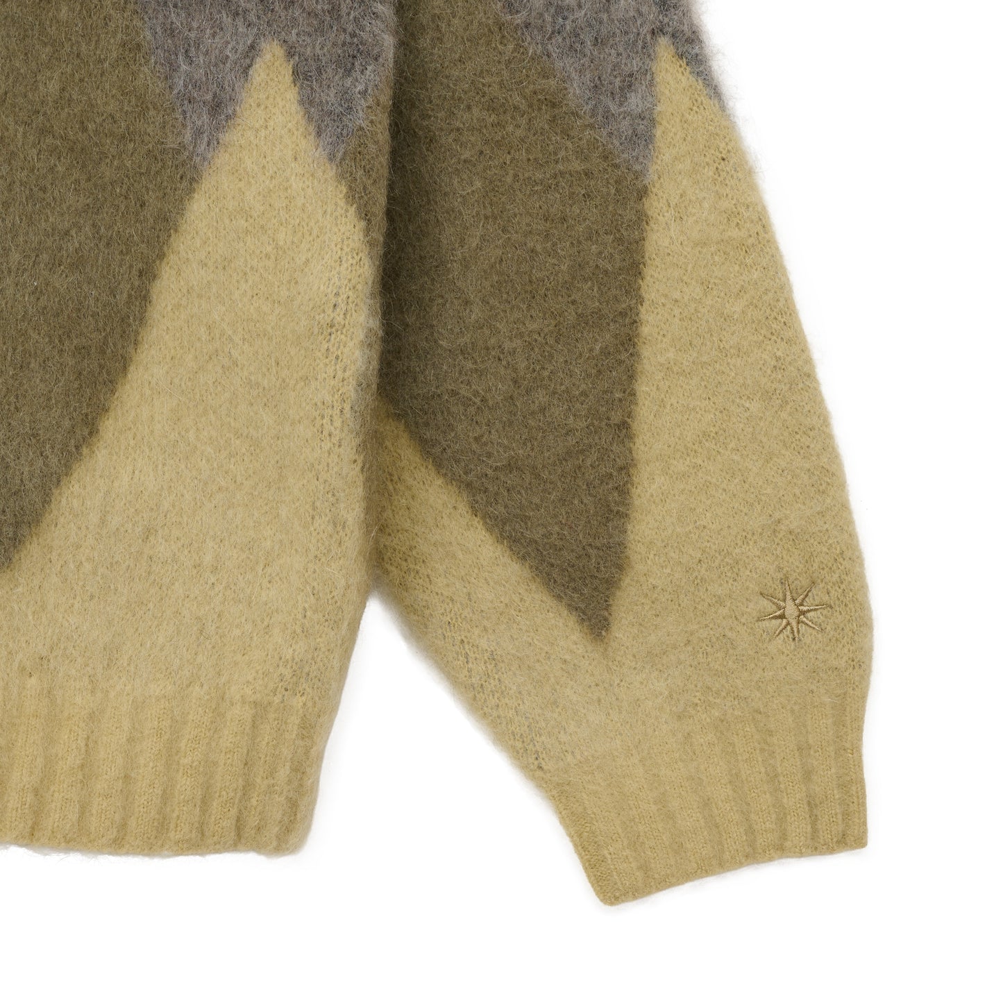 ARGYLE MOHAIR CARDIGAN