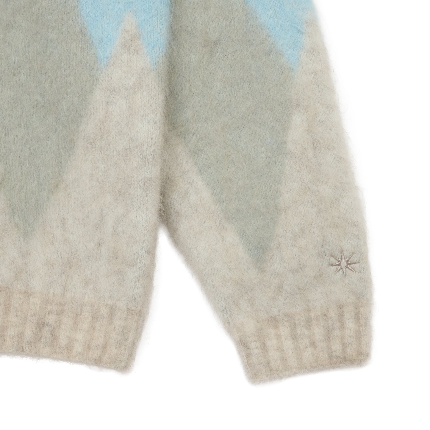 ARGYLE MOHAIR CARDIGAN