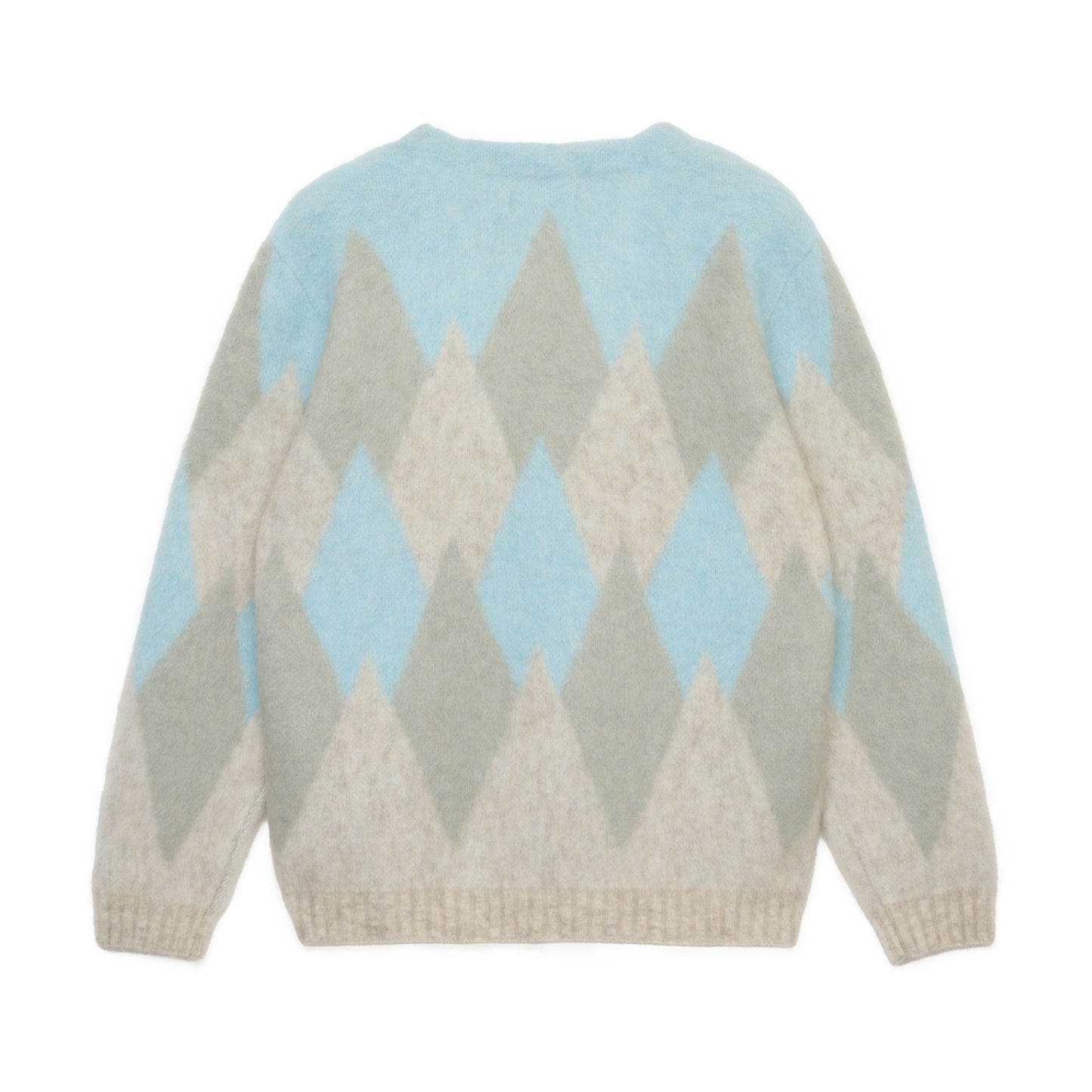 ARGYLE MOHAIR CARDIGAN