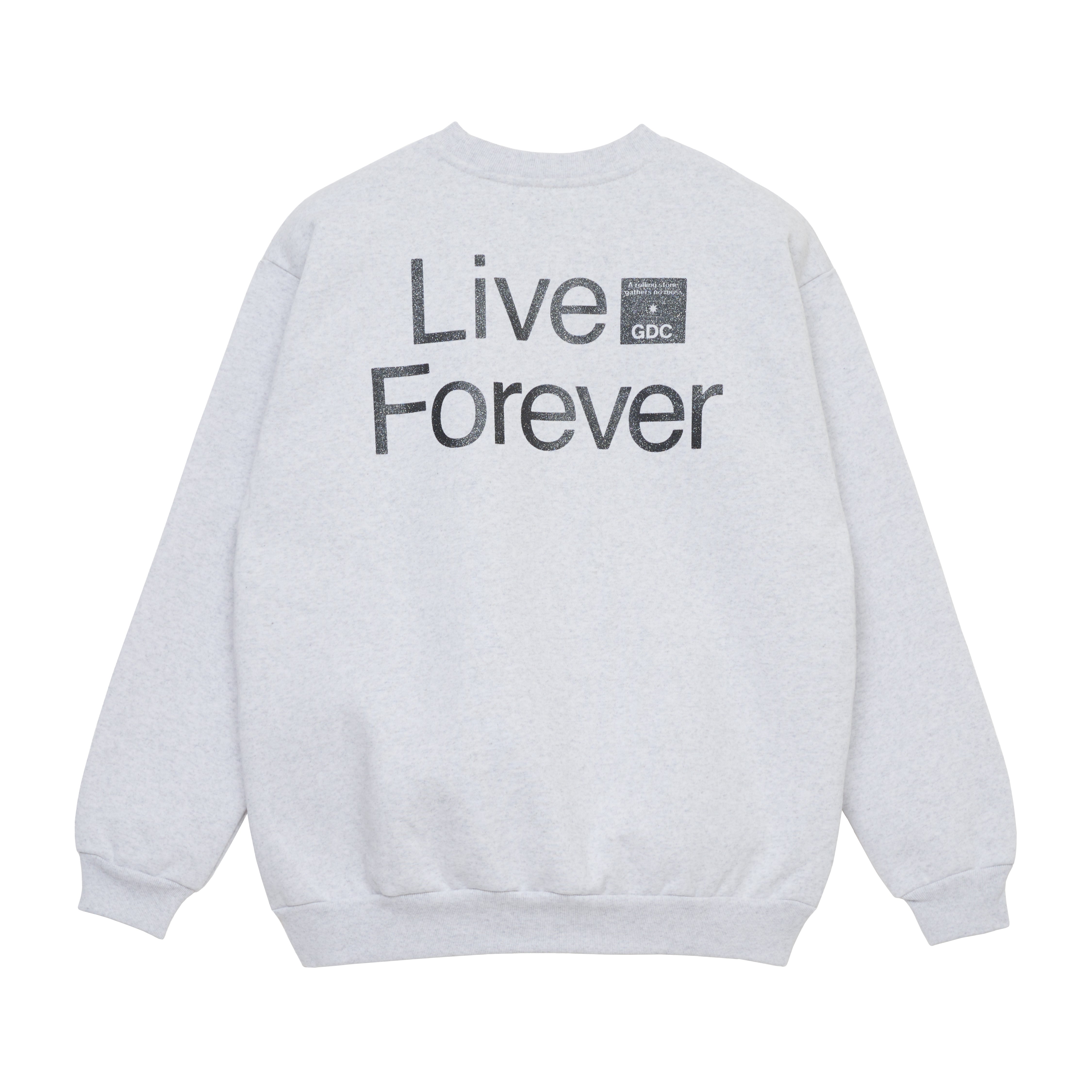kinski live forever crew sweat – GDC