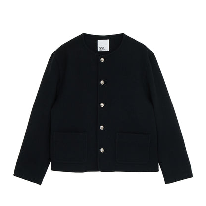 Collarless Jacket