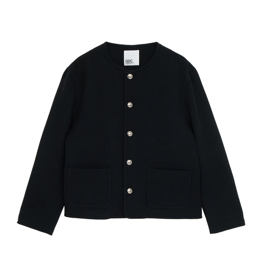 Collarless Jacket