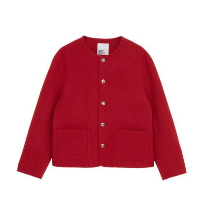 Collarless Jacket
