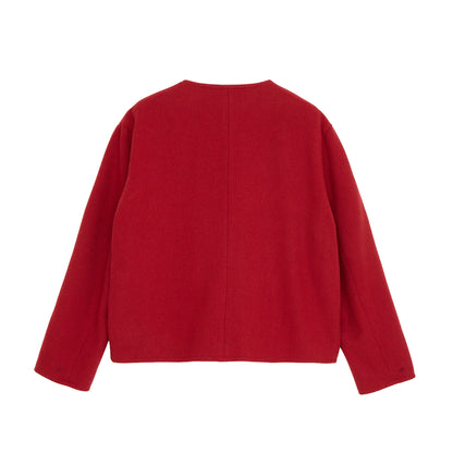Collarless Jacket