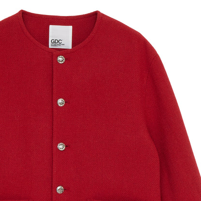 Collarless Jacket