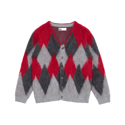 Argyle Mohair Cardigan