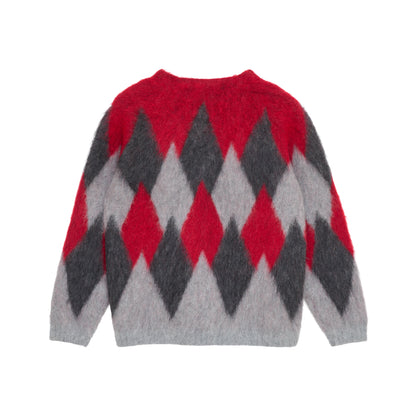Argyle Mohair Cardigan