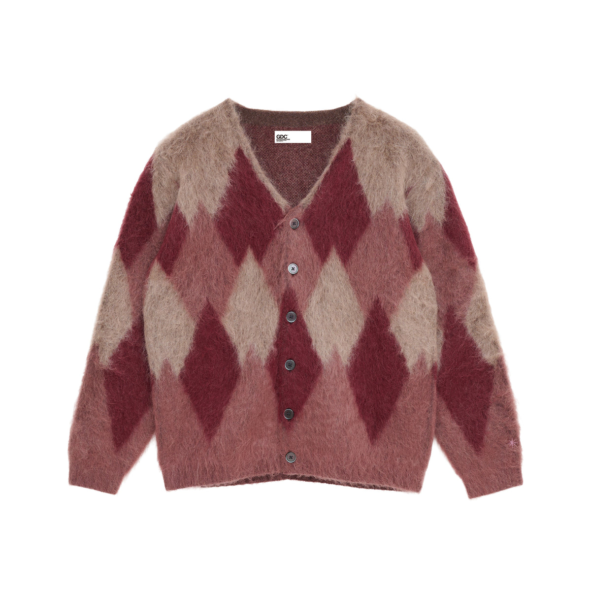 Argyle Mohair Cardigan