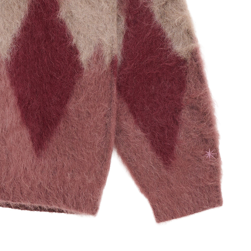 Argyle Mohair Cardigan